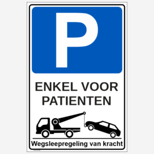 Parking enkel voor patiënten