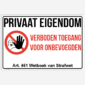 Privaat eigendom Art. 461 Wetboek van Strafwet v2